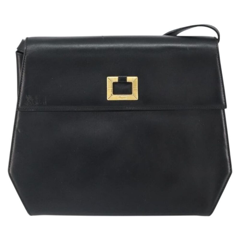 Salvatore Ferragamo Vintage Leather Black Leather Shoulder Bag Bag